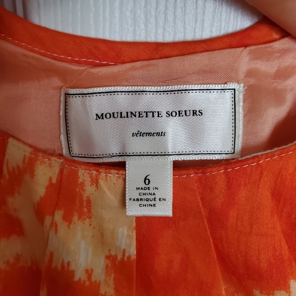 Anthropologie Moulinette Soeurs Orange Dress - Picture 3 of 4